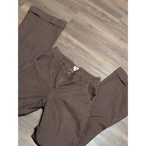 Cache brown cuffed wide leg - brown,